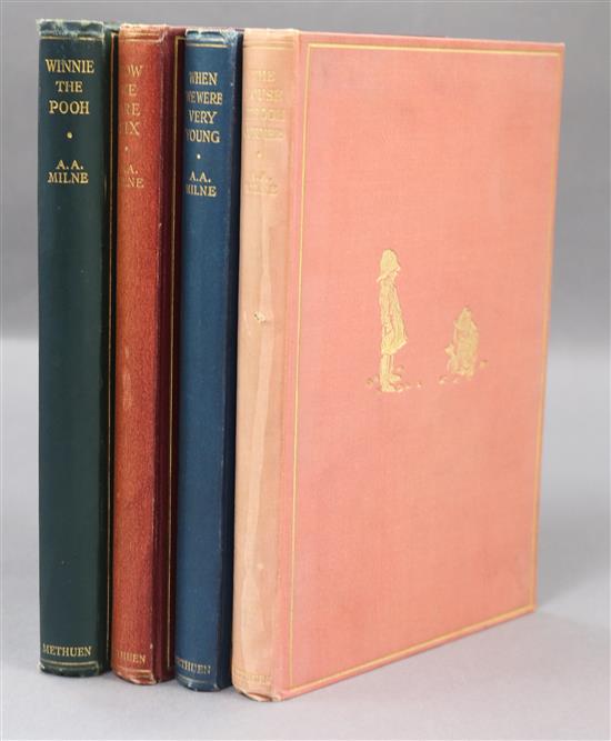 Milne, Alan Alexander - Winnie-the-Pooh, 1st edition, 8vo, original cloth, London 1926; Now We Are Six, 8vo,